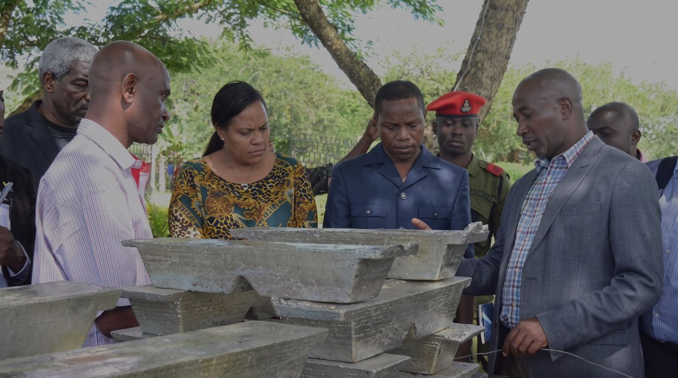 Hon. Angellah Kairuki, Minister of Mining, visiting the Westfield processing facility