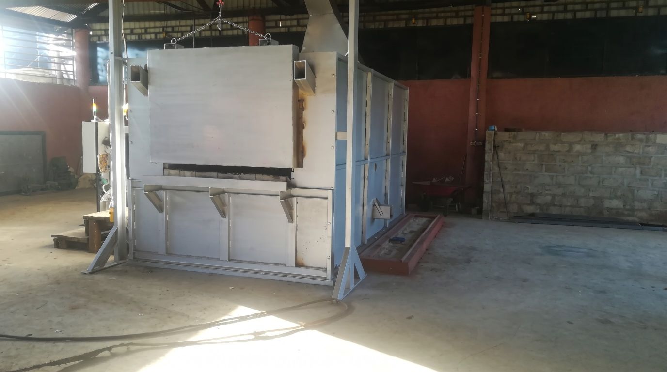 Westfield smelting and processing equipment on the factory floor